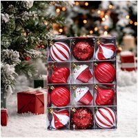 12x Christmas Ornaments Hanging Baubles for Xmas Christmas Decoration for