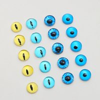 10pcs Devil Eyes Flat Bottom Patch Crystal Glass Evil Eye Diy Homemade Baroque Pearl Elf Eye Accessories Handmade Charms