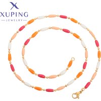 Xuping Jewelry New Arrival 45cm Multicolor Style Necklace of Gold Color Women Exquisite Gift X001217421