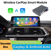 2026 New Wireless CarPlay Android Auto Retrofit Decoder Box Kit for BMW NBT System OEM Screen Upgrade & Controls Supports
