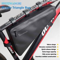 6L Waterproof Bicycle Triangle Frame Bag, 600D TPU/500D PVC, Large Capacity Storage For Road Mountain Bike Touring Commuter