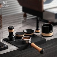 Muvna V Series 58mm Espresso Bottomless Portafilter with Espresso Tamper/Coffee Distributor Barista Coffee Accessories