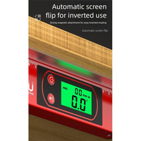 LED Display Digital Protractor High Precision 30-100cm Length Angle Finder 0-90° Range Magnetic Base Electronic Inclinometer