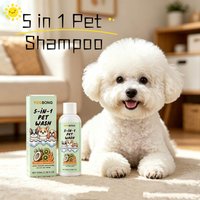 5 In 1 Pet Shampoo For Cats And Dogs Body Wash Ph Balanced Remove Dirt Moisturizing Sensitive Skin Gentle Cleansing Pets Shampoo