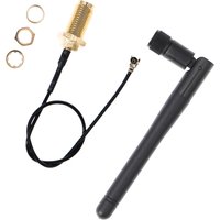 2.4GHz WiFi Antenna 3dBi Aerial RP-SMA Male wireless router+ 15cm PCI U.FL IPX to RP SMA Male Pigtail Cable ESP8266 ESP32