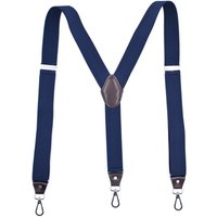 Heavy Duty Suspenders with Swivel Hooks for Men Work Jeans Y Back Big and Tall Adjustable Elastic Trouser Braces Belt Loop Strap