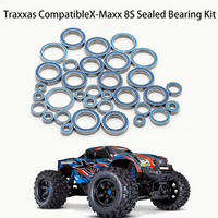 33PCS Rubber Sealed Ball Bearing Kit for Traxxas X-Maxx XMAXX 8S RC Car, Upgrade Parts Accessories, Dustproof & Long Life
