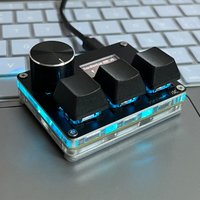 O3C SayoDevice OSU O3C Rapid Trigger Hall Switches Magnetic Pink Switches Keyboard With Knob Screen Copy Paste Shotcut