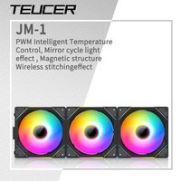 TEUCER JM-1 PC-Kühlgehäuselüfter ARGB Spiegelzyklus Lichteffekt Drahtlose Nähte PWM Wasserkühlung 360 mm CPU-Kühlerlüfter