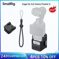 SmallRig Cage for DJI Osmo Pocket 3, w Wrist Strap Only 52g Foldable GoPro Mounting Interface for The Original GoPro Base -5072