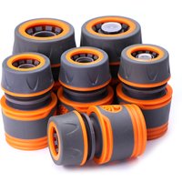 2PCS 1/2" 3/4" Garden Hose Adapter with 16mm Quick Connector Stop Coupler Joints Water Irrigation Tube Connect Repair Extender