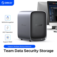 ORICO NAS MetaBox Team Storage 3.5" M.2 SSD Network NAS Server Storage Support Docker Multi-account Access Security Encryption