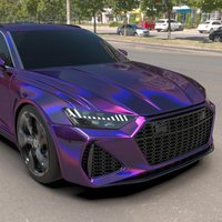 Gloss Holographic Chrome Purple Vinyl Film Roll Adhesive Motorbike Car Wrap Decal DIY Sticker Air Release Bubble Free