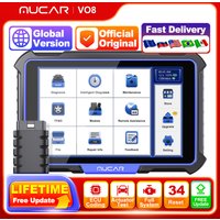 MUCAR VO8 Profession Auto OBD2 Scanner Full System 34 Reset ECU Coding Action Test Car Diagnostic Tools