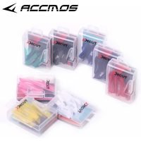 50pcs Archery 2inch Plastic Right Wing Spin Vanes DIY Arrow Archery With Sticker Tape Spiral Feather Arrow Accessories