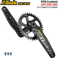 Case Crank Set Crank Arms for Bicycle Mtb Cranks 170mm 175mm Bikes Crank 3mm 6mm Offset Teeth Chainring 32/34/36T Mtb Bike Parts