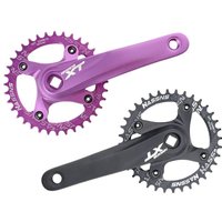 AliExpress NONE HASSNS XT Crankset Bicycle Cranks Square Crank Mtb 104 Bcd Mountain Bike Connecting Rods 170MM 32/34/36/38/40/42/44/46/48/50/52T