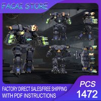 Space Galaxy Model Moc Building Bricks Modular KDK-1 Battlemech Model Technology Blocks Christmas DIY Toy Construction Gifts