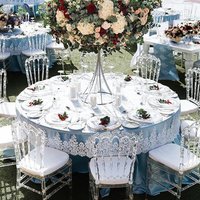 100 Pcs Transparent Crystal Chiavari Detachable Acrylic Resin Funiture Wedding Chair For Wedding Moment Or Hotel Party