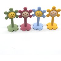 Rattle Toy Silicone Material Montessori-inspired sensory toy Ringing sound enhances focus Suitable for infants