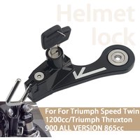 For Triumph Twins Bonneville Thruxton Scrambler 900 T100 Street Helmet Lock Kit Motorcycle Helmets Security Anti-Theft Lock