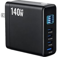 140W GaN USB Charger 3C1A Desktop Fast Charge USB Type C Charger LED Display Charger For iPhone Xiaomi Smartphone Laptop