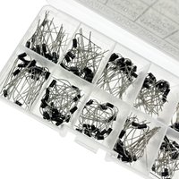 200Pcs 10 Values Rectifier Diode Assorted Kit 1N4001 1N4002 1N4003 1N4004 1N4005 1N4006 1N4007 1N5817 1N5818 1N5819 with Box