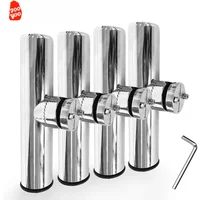 1PC Fishing Rod Holder Stainless Steel Fishing Rod Racks Bracket Hardware Stainless Steel Fishing Accessories Fishing Supplies