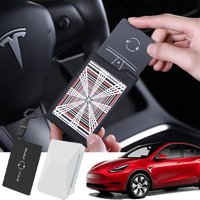 Car Silicone Key Card Holder for Tesla Model 3 Y S X PLAID Light Speed โโLabel Key Card Protective Case New Car Accessories
