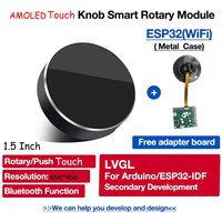OLED ESP32 S3 LVGL Ar-duino 1,5 Zoll 466*466 Kreisförmiger Drehknopfschalter Runder Touchscreen 1,5 Zoll IPS OLED-Display mit WLAN BLEs
