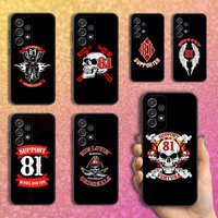Hells Angels M-Moto Cool 81 Case For Samsung S21,S9,S22,S25,S20,S10,Plus,Ultra,S24,S23,FE,Lite,Soft Silicone Black