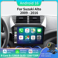 Autoradio pour SUZUKI Alto Nissan Pixo 2009 - 2017 GPS Navigation Android Auto stéréo lecteur multimédia unité principale Audio 5G 2 DIN
