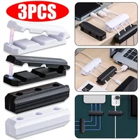 3-1PCS Magnetic Cable Clip Cables Holder Adhesive Wire Keeper Cord Organizer Charging Wire Management Clip for Home Office Desk