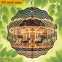 1pc, a Magnificent Rotating Carousel Shining in The Night Sky, Rotating Hook, 360° Creative Wind Turn" Seasonal Creative Style