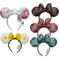 Disney Frozen Mickey Ears Headband Princess Minnie Hairband Cosplay Hairband Disneyland Letter Headband Gift