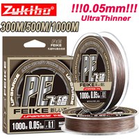 ZUKIBO Laser Nano Ultra Thin Braided Fishing Line 1000m Multifilament PE Line Soft Strong Fishing Line Antibite Wear Resistant