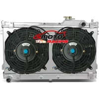 For Mazda Miata MX5 Roadster MX-5 NA STO LE SE M Edition Convertible B6ZE 1.6L/1.8L 1990-1997 MT Aluminum Radiator+Shroud+Fans