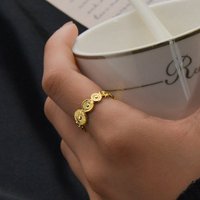 Stainless Steel Women Rings Geometric Adjustable Open Finger Ring Fashion Party Jewelry Gifts Wholesale