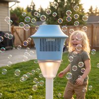 Automatic Vertical Bubble Machine for Kids with Light And Music - Outdoor Party Decoration Toy for Blowing Bubbles