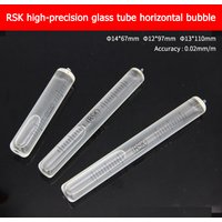 Full glass long horizontal bubble with high accuracy of 0.02mm/m, 4-second bubble horizontal RSK cylindrical level bubble bead