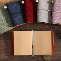 1 Mini Leather Notebook Pocket Sketchbook Mini Retro Cute Kawaii Portable Daily Plan Organizer Travel Supplies