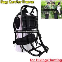 Heavy Carrying Backpack Frame Portable Foldable Outdoor Hiking Camping Hunting Carrier Bag Frame Aluminum Alloy 60kg Loading