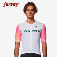 AliExpress NONE Summer Men's Short Sleeve Cycling Jersey Team Custom Logo Breathable Quick Dry Moisture Wicking Road Bike MTB Bicycle Shirt Outd