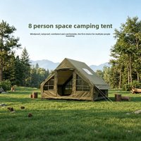 캠핑용품 땡처리 6.3㎡ Large Inflatable Camping Tent 4-8 People with Windows Portable Waterproof Sunscreencamping Tent Four Season Tents