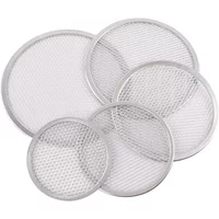 6/7/8/9/10 inches Aluminum Seamless Pizza Baking Screens Round Pizza Mesh Baking Tray Aluminum Alloy Pizza Pan with Holes