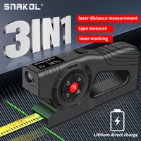 snakol 3w1 cyfrowy wyświetlacz laserowy dalmierz laserowy taśma laserowa pomiar inteligentna cyfrowa linijka pomiarowa dalmierz laserowy