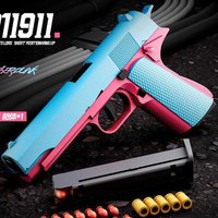 Fidget Gun Pistol Stress Shot Toy Gun For Kids Boy Automatic Shell Ejection Toy Guns Birthday Gift