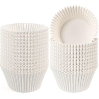 200pcsWhite Cupcake Liners Non-Stick Baking Cups Muffin Cupcake Wrapping Paper Wrinkle-Resistant Muffin Cups for Wedding Kitchen