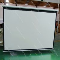 120 Inch 4 3 Manual Pull Down Projection Screen for Home Theater Office Presentation Projector Display