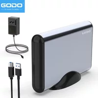 GODO USB 3.0 Hdd Docking Station 2.5 3.5 Inch SATA HDD SSD External Hard Drive Enclosure Aluminum Hard Drive Dock Case